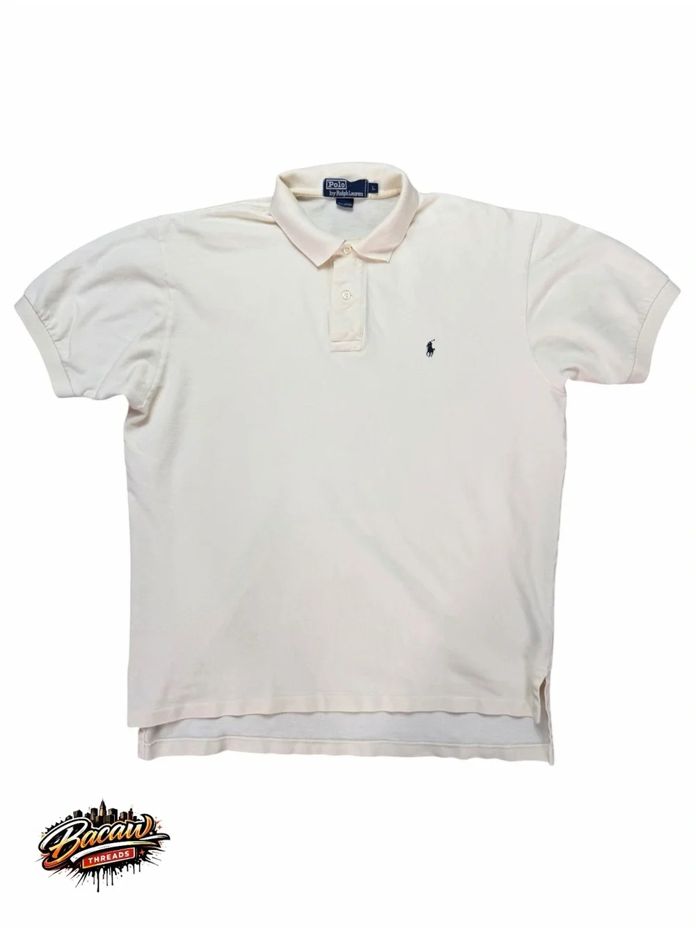 Polo by Ralph Lauren Classic Fit Cream Short-Sleeve Polo